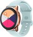 Intercella Bracelet en silicone bleu clair - convient pour Samsung Galaxy Watch 5/Watch 5 Pro/Watch 4/Watch 4 Classic/Watch 3 41 mm/Active/Active 2/Watch 42 mm