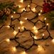 Merkloos Kerst lichtsnoer 300 cm - 40 led lampjes - warm wit - zwart snoer - kerstverlichting