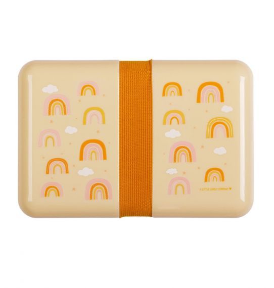 A Little Lovely Company Lunchbox - Geel - Rechthoekig - Unisex