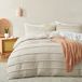 Oli Anderson Plooiend Dekbedovertrek (Beige, Kingsize (254 x 229 cm)