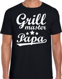 Bellatio Decorations Grill master papa bbq / barbecue t-shirt zwart - cadeau shirt voor heren - verjaardag/Vaderdag kado XXL