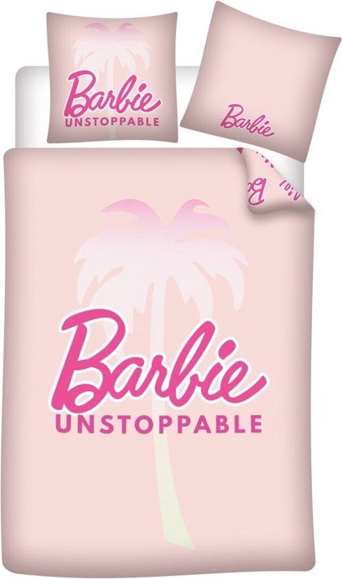4KidsOnly Barbie Dekbedovertrek Unstoppable polyester - 140 x 200 cm 63 x 63 cm