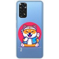 Xiaomi Bedrukt siliconen hoesje compatibel met Xiaomi Redmi Note 11 4G Shiba ninja