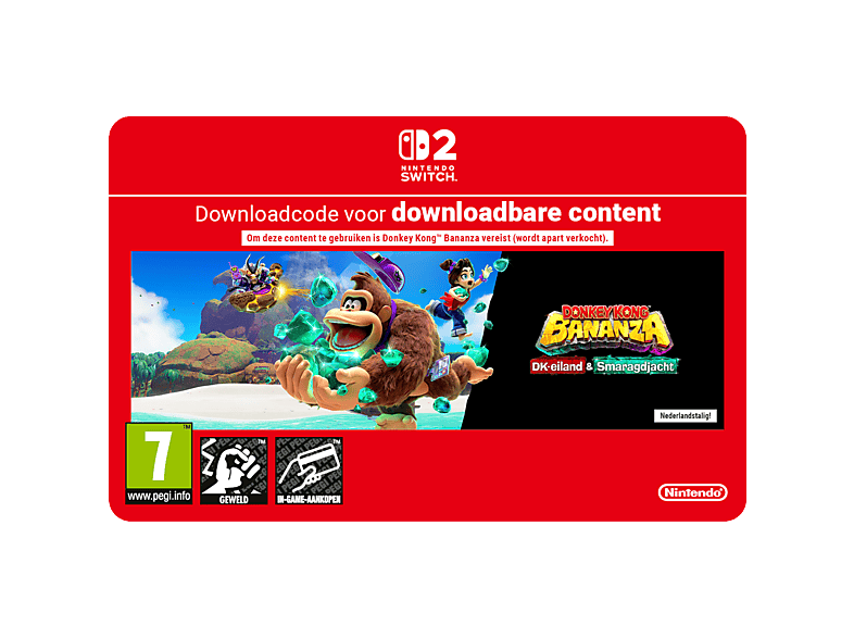 Nintendo Donkey Kong Bananza: Dk-eiland & Smaragdjacht (uitbreidingspas) - Switch 2 (download Code)