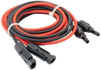 SOLARTRONICS Tweezijdige verlengkabel, zonne-aansluiting, zonnekabel, rood/zwart, 4 mm, ², met stekker (3 m)