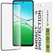 Techsuit Film de protection d'écran pour Oppo A5 4G, Verre trempé, Full Glue, 111D, Noir