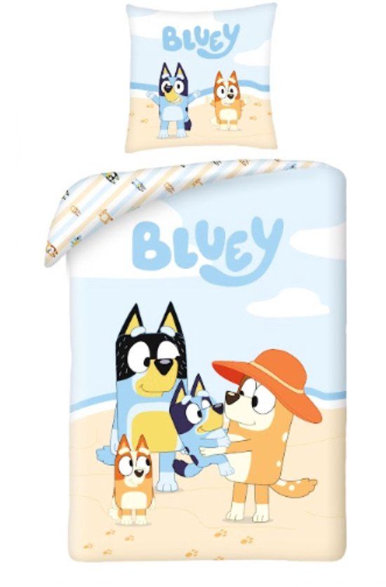 4KidsOnly Bluey Dekbedovertrek - 140 x 200 cm - Polyester - Meerkleurig