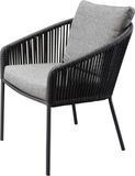 AVH-Collectie Brightling dining tuinstoel antraciet rope