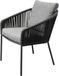AVH-Collectie Brightling dining tuinstoel antraciet rope