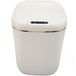 Azomor® Poubelle à capteur rechargeable avec couvercle pour salle de bain et cuisine, 20 litres, Blanc