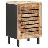 vidaXL Badkamerkast met opslag Bruin en zwart 38 x 33,5 x 58 cm