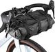 Sacoche de guidon de vélo 8 à 13 litres - Étanche - Fermeture à enroulement - Noir