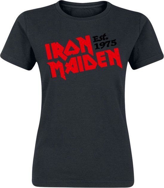 Iron Maiden Est. 1975 Dames T-shirt - zwart - XXL