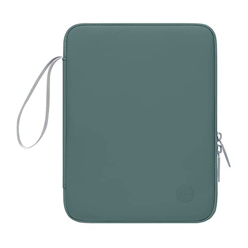 KEYWANTS 12,9 inch tablet sleeve, PU-materiaal tablethoes met binnenvak, compatibel met iPad Pro 12,9 (2021/2019/2018), Galaxy Tab S8+ 12,4, groen