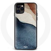 Maniacase Hoes voor Oppo A54 5G abstracte textuur achtergrond rood zwart blauw