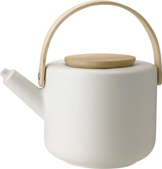 Stelton Theo Theepot 1.25 Liter - Zand - Aardewerk