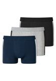 Schiesser 3-pack heren boxershort 95/5 - Stripe - Blauw - Zwart - Combi - L