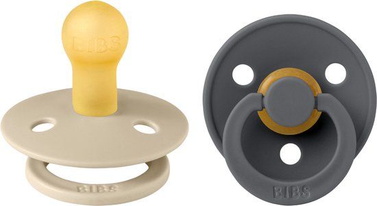 BIBS Colour - Fopspeen - IJzer & Vanille - 0-6 maanden - 2 stuks