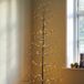 Sirius LED boom Isaac hoogte 210cm bruin, wit besneeuwd