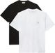 Calvin Klein Jeans Heren SS Badge TEE 2PK LV04RD248G Tees, Multi (Zwart/Helder Wit), S