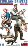 MiniArt Modelbouwpakket Militaire voertuigen - 38050 Civilian Drivers 1930-40s Plastic - 1:35 - Modelbouw