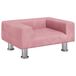 VidaXL Banc pour enfants 50x40x26,5 cm velours rose