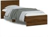 Maison Exclusive Lit simple exclusif - Structure de lit sans matelas, avec tête de lit, finition imitation chêne, dimensions 90x190 cm