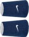 Nike Accessories Swoosh Classic Reversible Doublewide Polsband 2 Eenheden Blauw Man