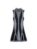 Desigual Gebreide jurk grijs / zwart