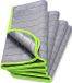 Set de 4 chiffons de polissage en microfibre de carbone pour voitures - 400 GSM sans traces et sans peluches