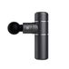Hi5 Bruning Mini vibratiemassageapparaat, diep weefsel, massagepistool, massagepistool voor afvallen na sport, nek, schouders, rug, ontspannen, rustige werking, 4 massagekoppen, zwart