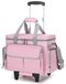 Sac de machine à coudre portable avec roues et plusieurs compartiments