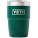 Yeti Rambler Stackable Cup 8oz Mag Slider Lid, Black Forest Green
