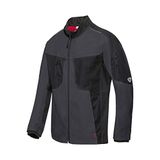 BP 1822-565-5632-50/52n stofmix werkjas voor mannen, gevoerde opstaande kraag en ritssluiting aan de voorkant, 65% polyester/35% katoen, antraciet/zwart, 50/52N maat