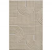Ayyildiz Japandi Vloerkleed Beige – Scandinavisch & Japans Design – Laagpolig – 80x150 cm