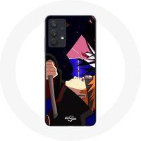 Maniacase Hoesje voor Samsung Galaxy A32 5G Itachi Uchiwa Vs Pain Naruto Anime