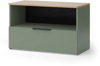 Vicco Wido Sideboard – 80 x 50 cm met 1 gesloten compartiment Groen