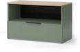 Vicco Wido Sideboard – 80 x 50 cm met 1 gesloten compartiment Groen