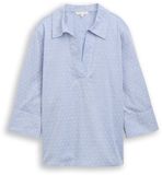 Tom Tailor - Blouse ample avec broderie - Taille 46 - blue white dobby