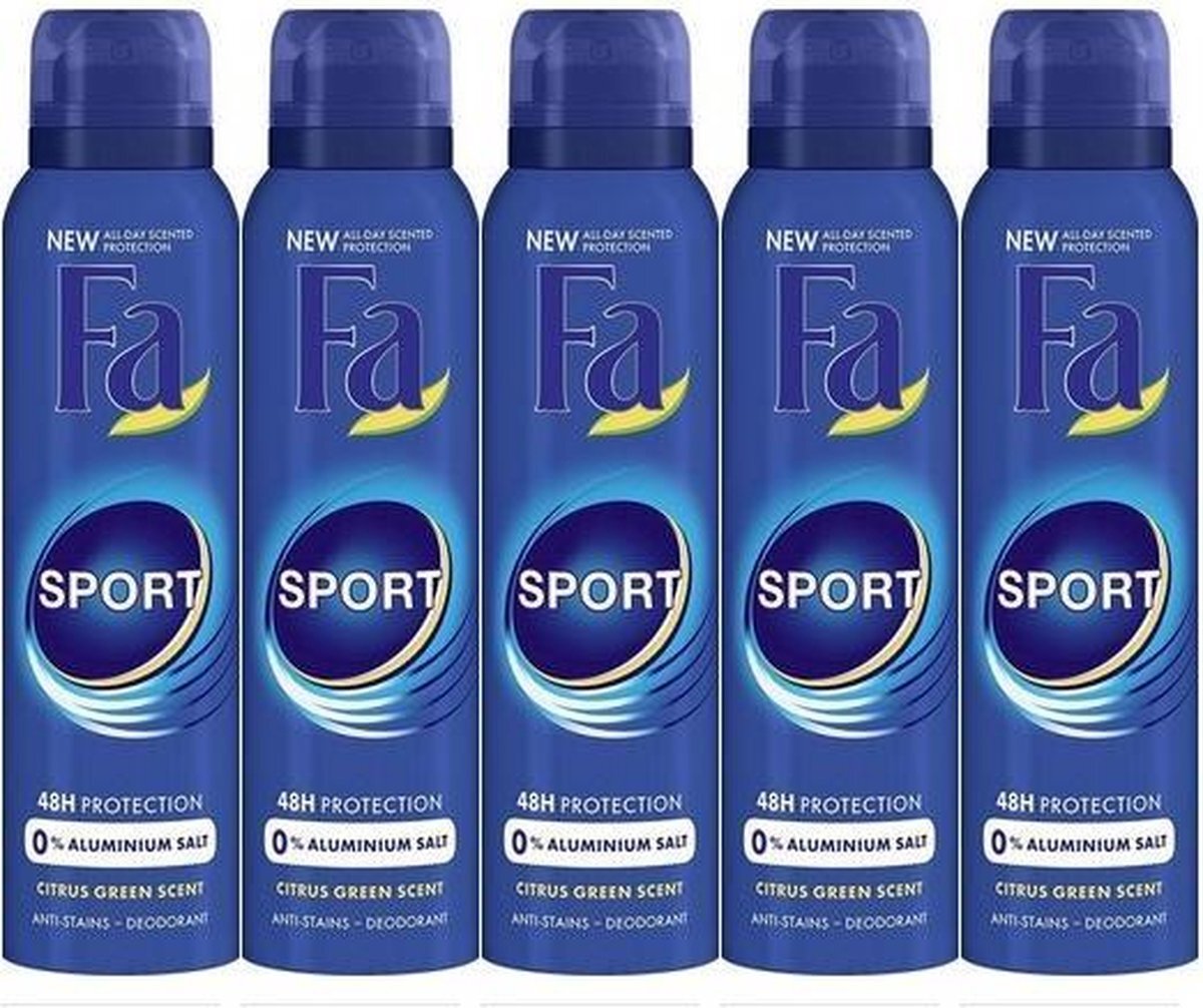 Fa Deospray - Sport 150 ml - Multipak 5 stuks