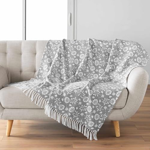 Douceur d'intérieur Flavie Plaid - 125 x 150 cm - Katoen/Polyester - Bedrukt