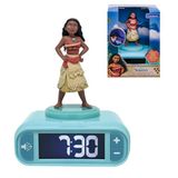 LEXIBOOK Moana Lampe de chevet Réveil, Sons et Mélodies, Écran LCD rétroéclairé, Lumineux, Snooze, RL800VNLXB