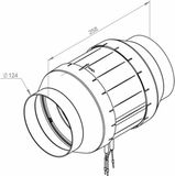 Ruck ventilatoren GmbH Ruck Etamaster Buisventilator - 125mm - 460 m³/h - EM 125L EC 01