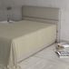 Max Color Hoeslaken, 100% katoen, effen, taupe, Frans bed, 180 x 300 cm