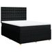 vidaXL Boxspringbed met matras, noir, 140x200 cm, tissu