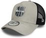 New Era Faux Suede Trucker Fc Barcelona Pet Grey Unisex Polyester