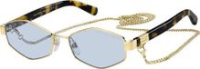Marc Jacobs MARC 496/S Dames Zonnebril Goud/Blauw