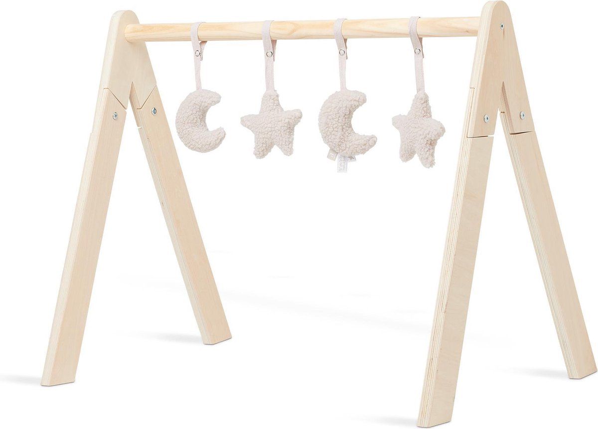 Jollein Babygym speeltjes Moon nougat (4pcs) - Beige - Unisex