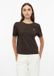 s.Oliver T-shirt Femme 38 Coton Brun foncé