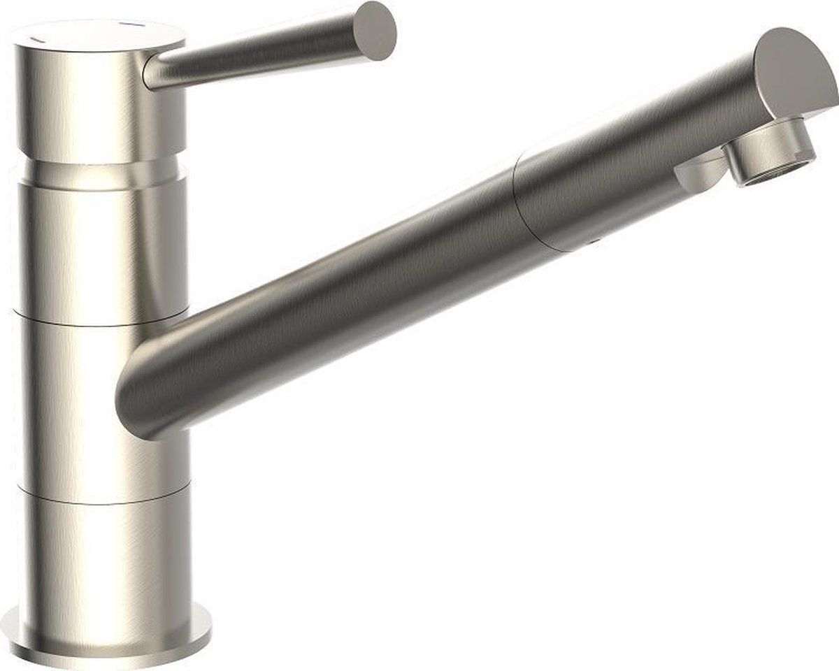 Schütte Cornwall Design Keukenkraan - Mengkraan - Roestvrij Staal-look